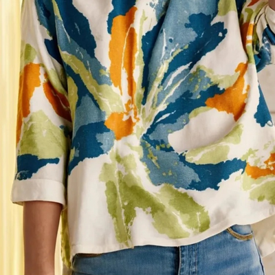 Women's Coastal Bloom Top + Free Bracelet