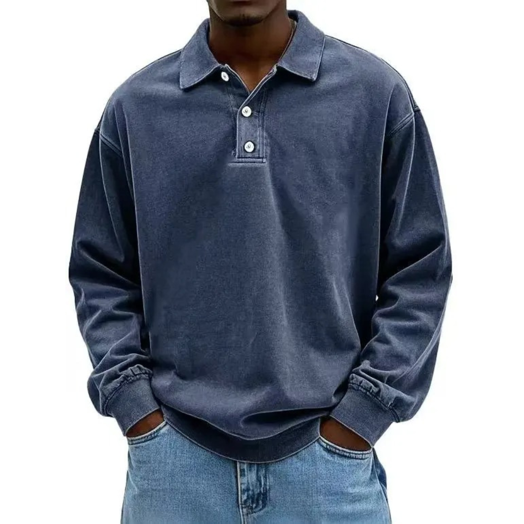 The Rowan Long Sleeve Polo