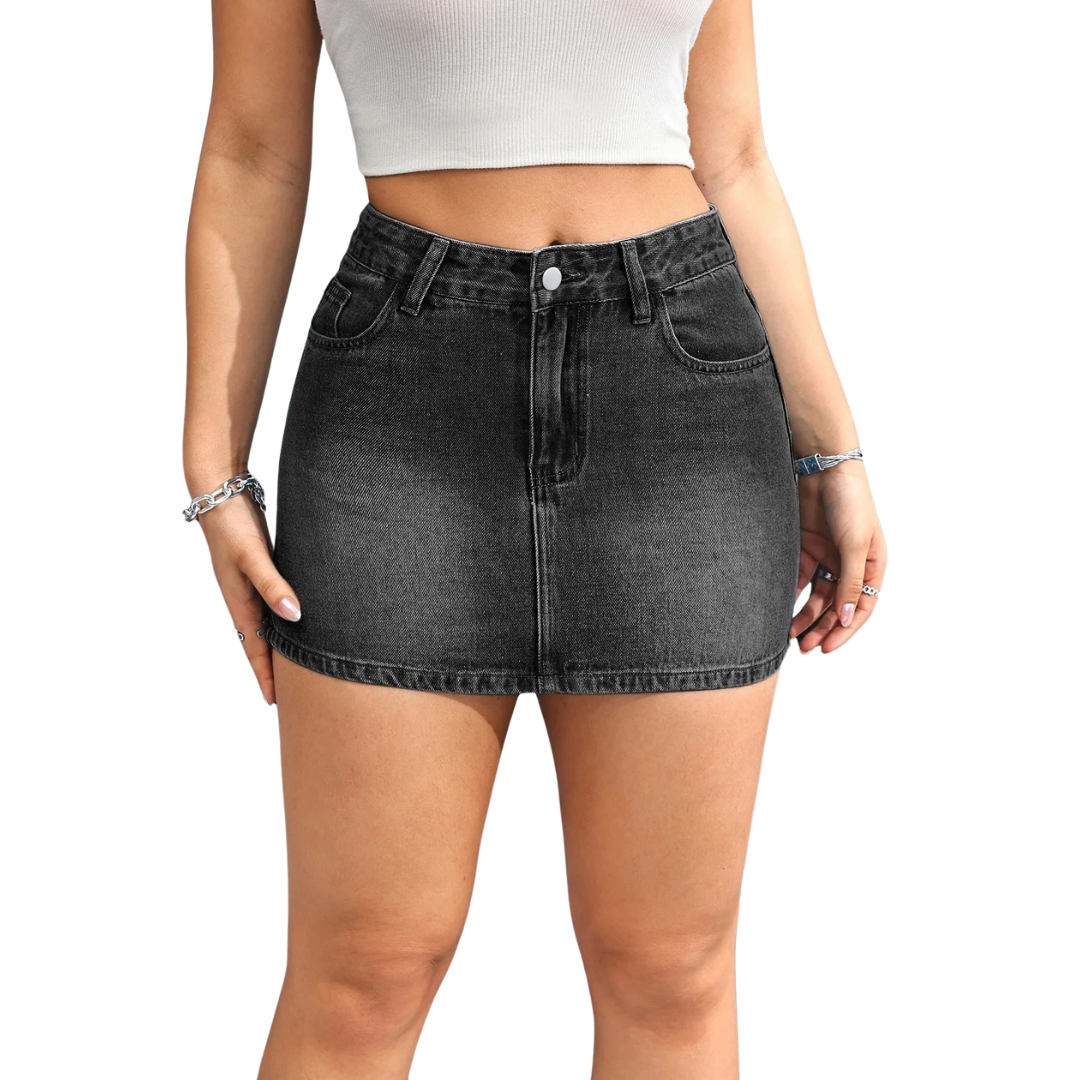 Iconic Denim Mini Skirt