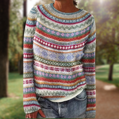 The Aurora Fair Isle Knit Sweater