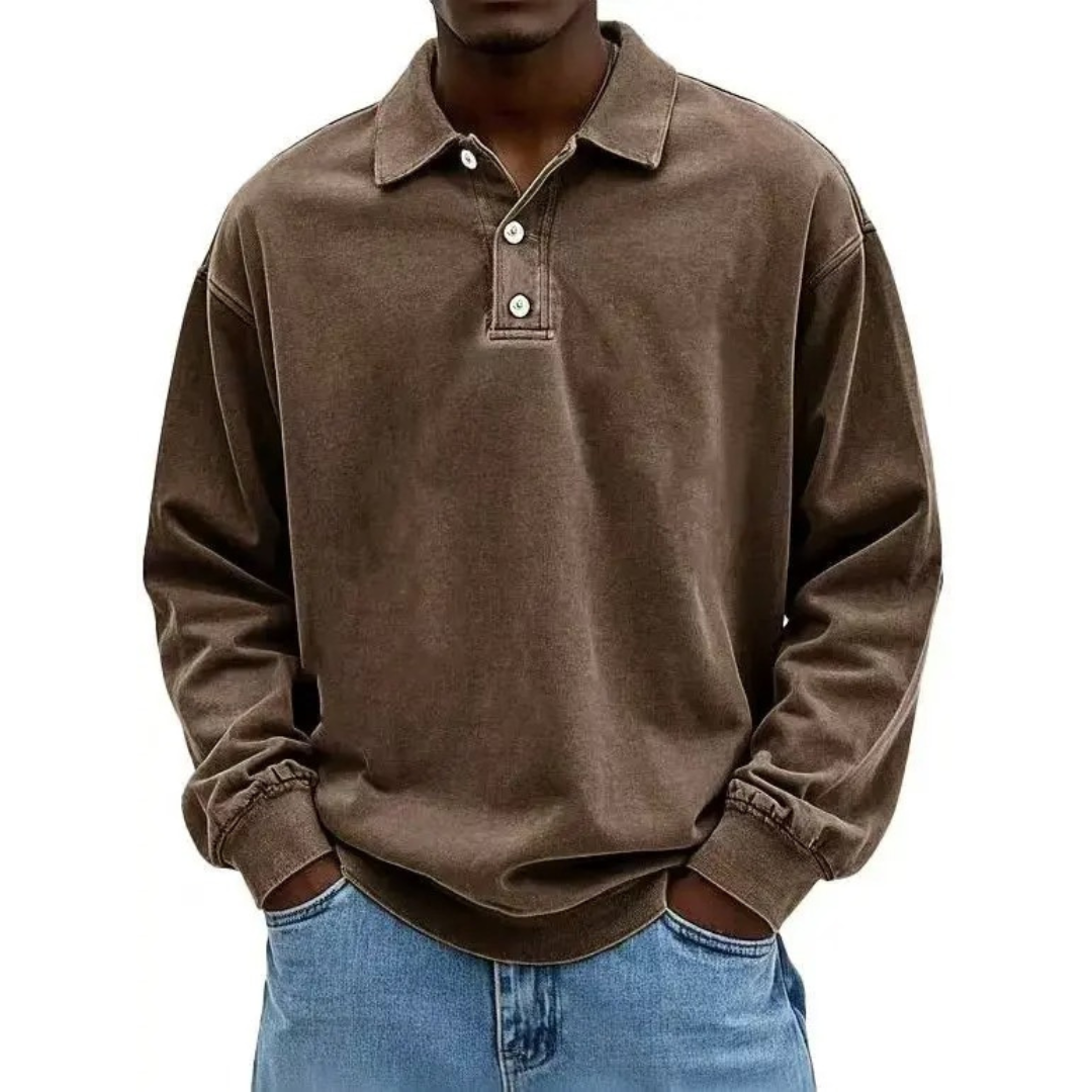 The Rowan Long Sleeve Polo