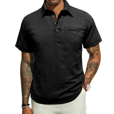 Men's Byron Bay Linen-Blend Polo