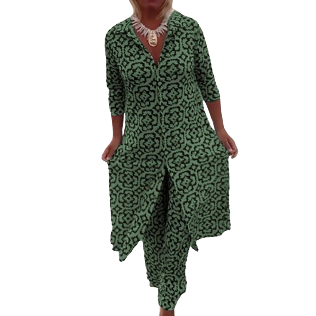 Women’s Boho Patterned Two-Piece Set
