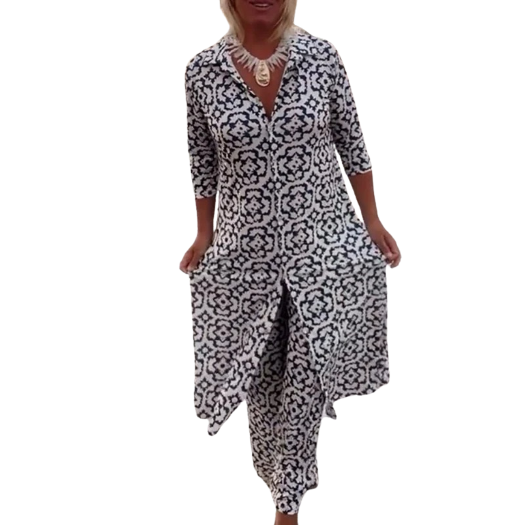 Women’s Boho Patterned Two-Piece Set