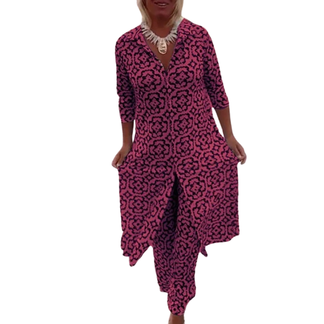 Women’s Boho Patterned Two-Piece Set