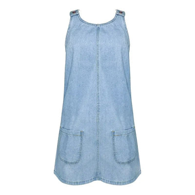 Women’s Casual Denim Pocket Dress