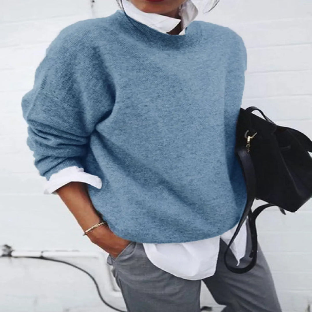 The Elara Cashmere Crewneck Sweater