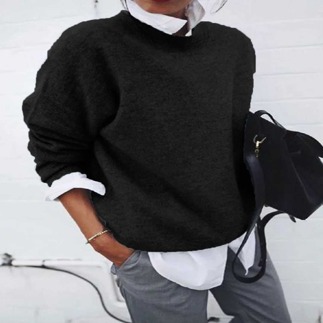 The Elara Cashmere Crewneck Sweater