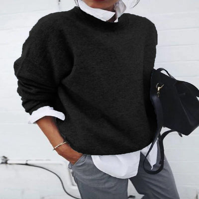 The Elara Cashmere Crewneck Sweater
