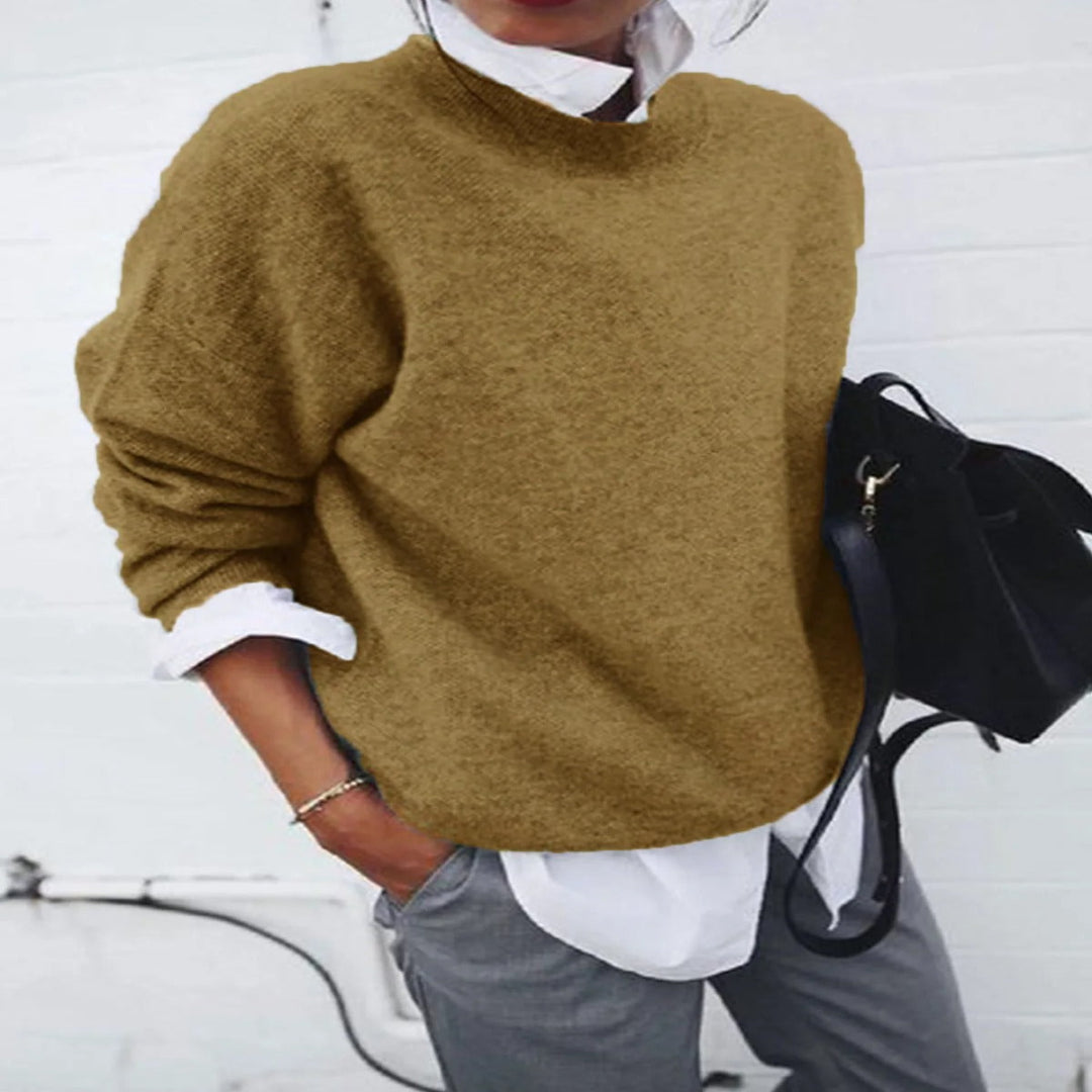 The Elara Cashmere Crewneck Sweater