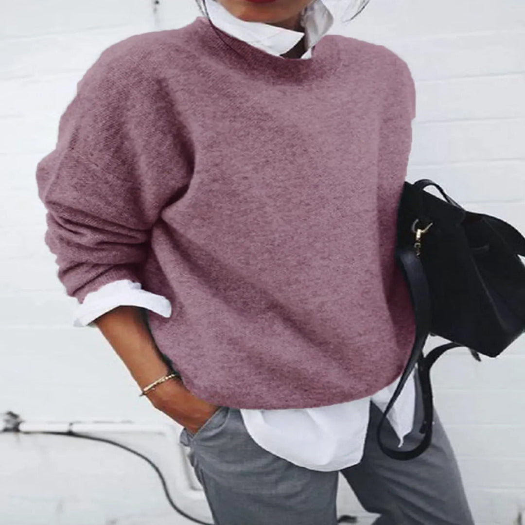 The Elara Cashmere Crewneck Sweater